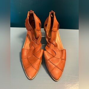 Free People Wanderlust Tan Leather Flats